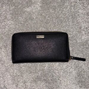 Kate Spade black leather wallet